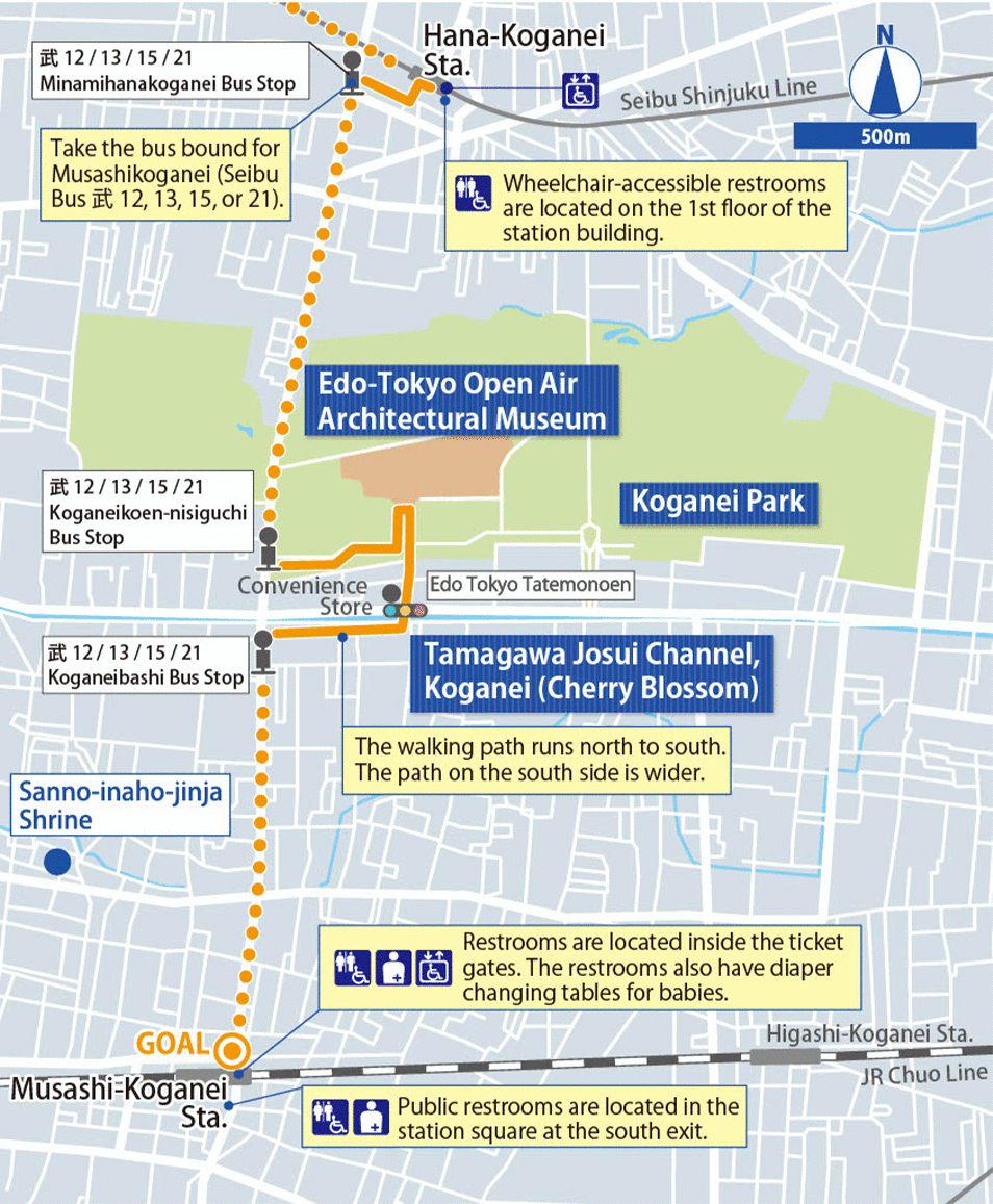 Koganei, Sayama Detailed Map
