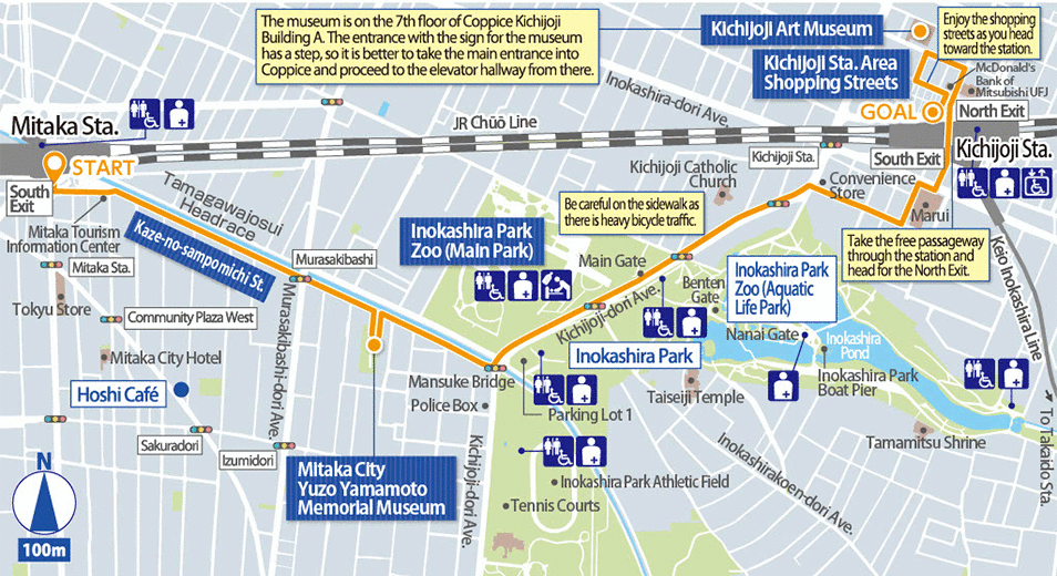 Mitaka-Kichijoji Detailed Map