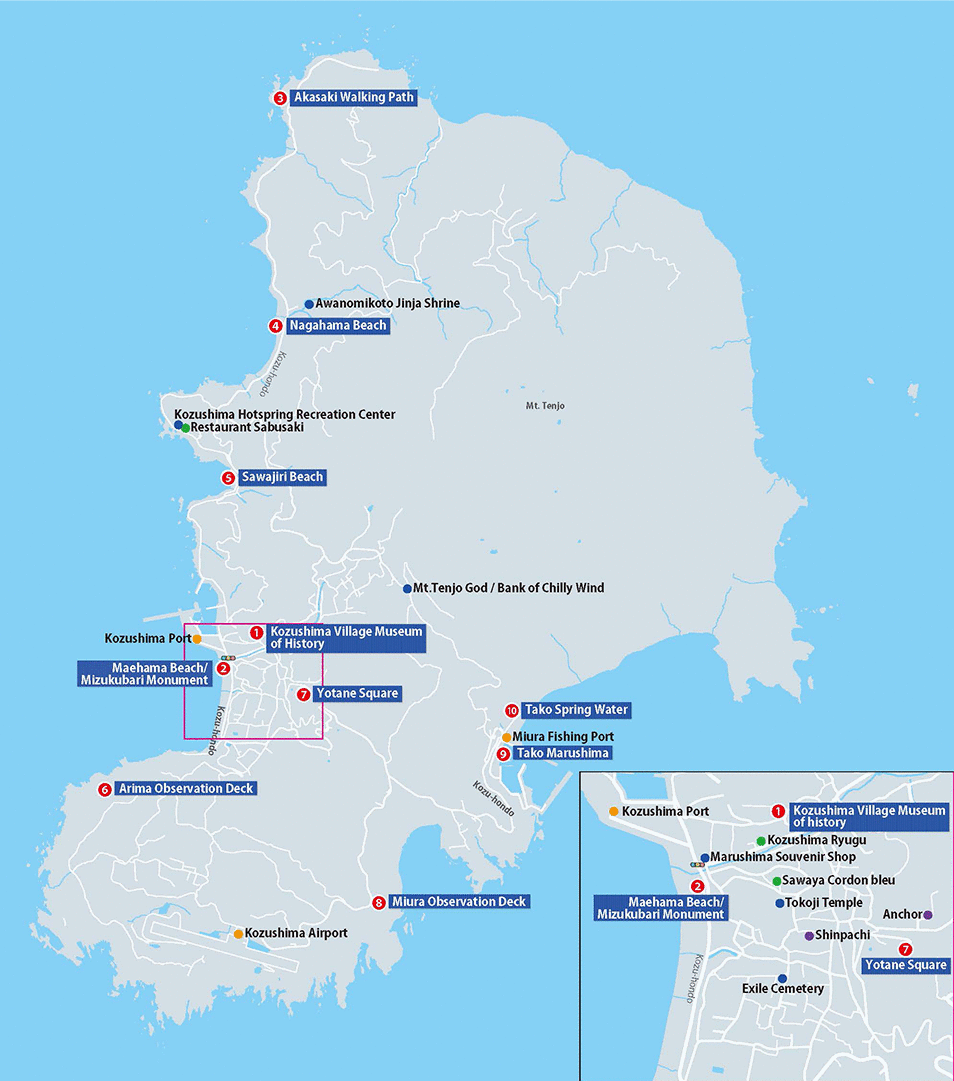 Kozushima Island Datailed Map1