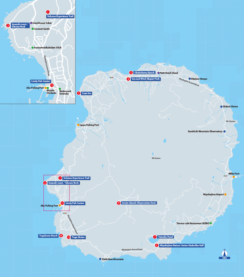 Miyakejima Datailed Map1
