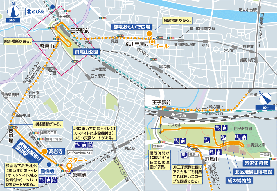 巣鴨・王子・荒川 詳細マップ1