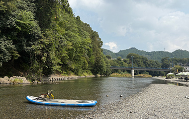 秋川河川敷の風景