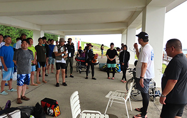 ブリーフィングの様子