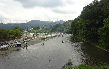 秋川河川敷の風景