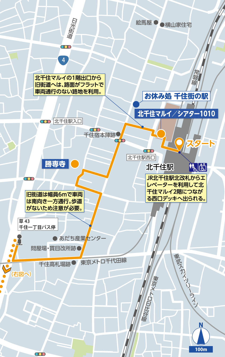 北千住・南千住 詳細マップ