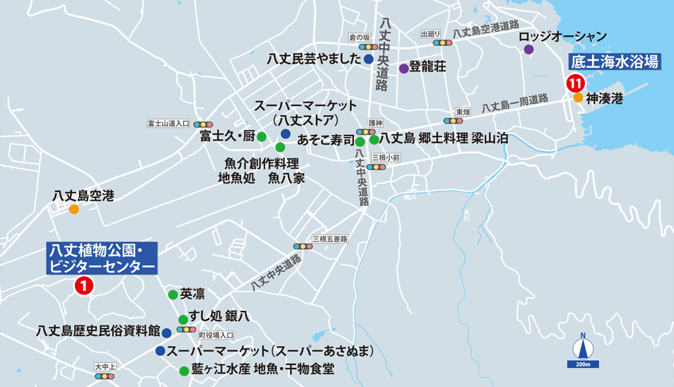 八丈島 詳細マップ2