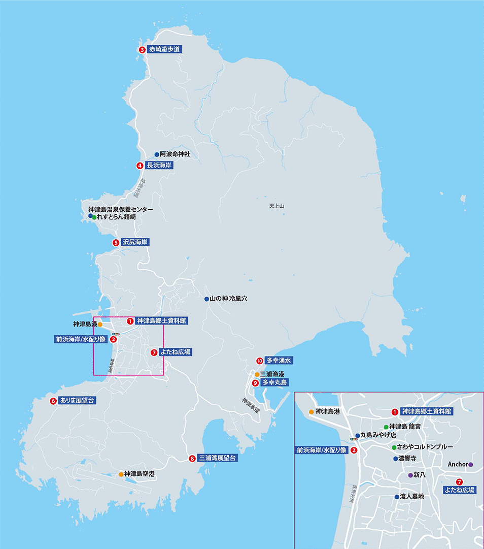 神津島 詳細マップ1