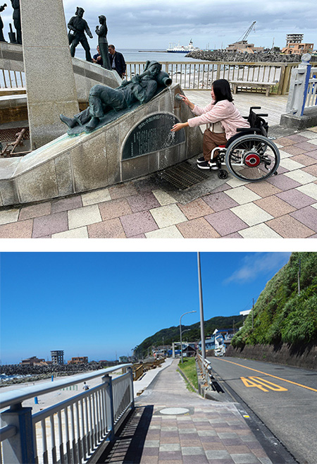 前浜海岸／水配り像