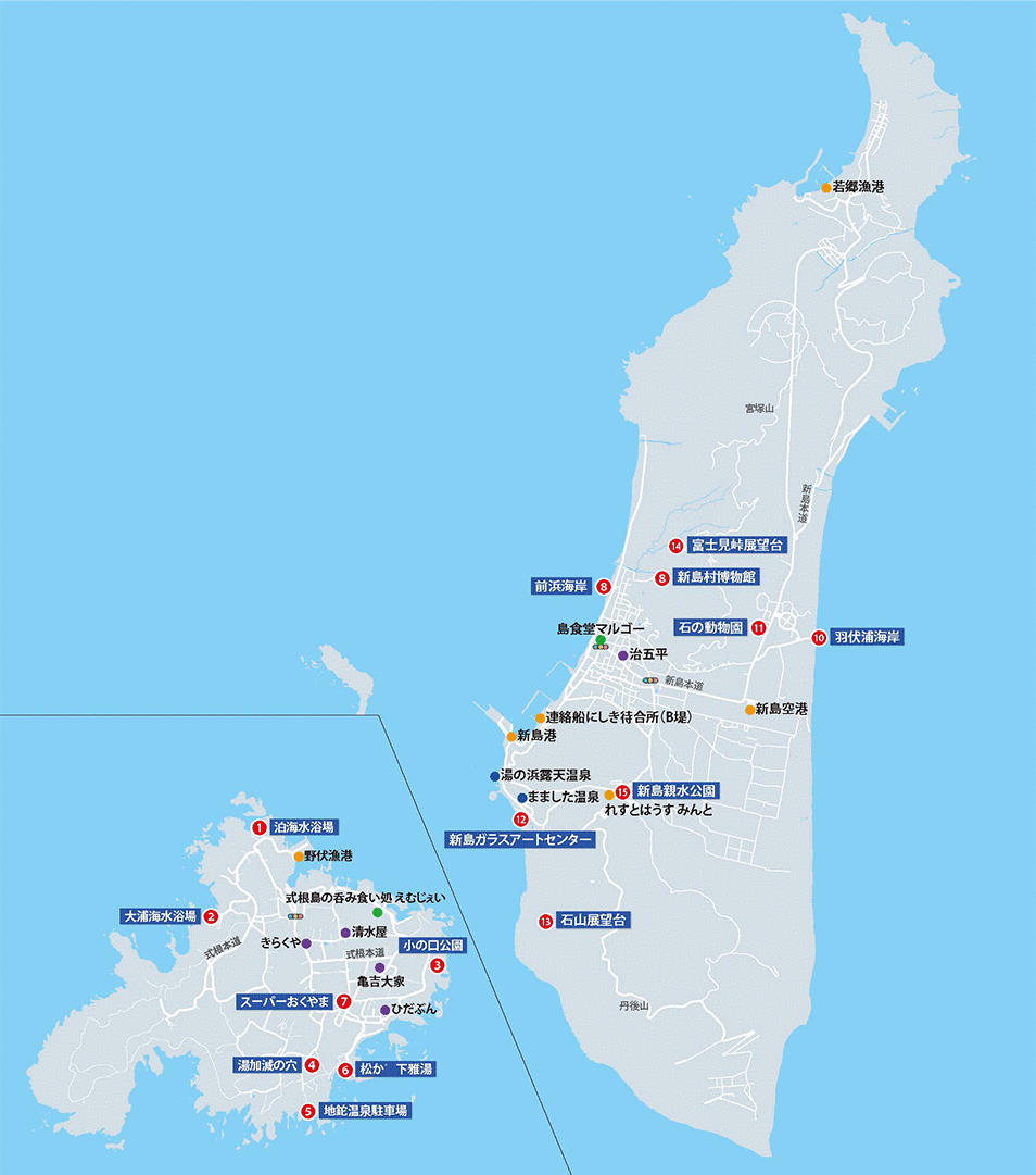 新島・式根島 詳細マップ1
